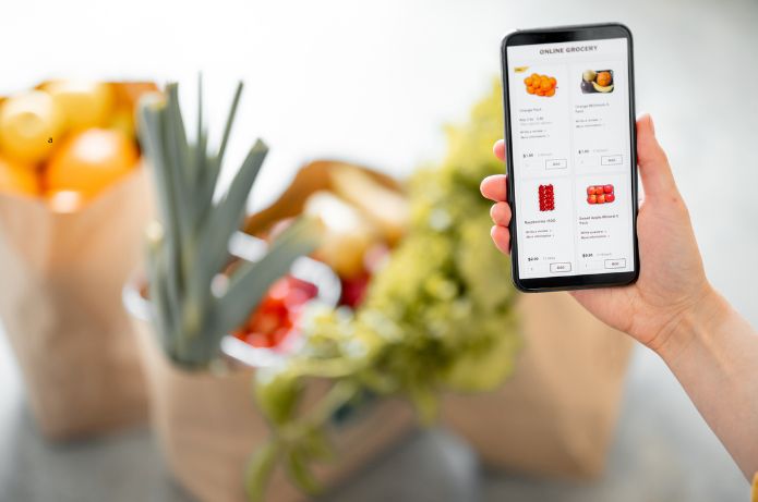 Aumento da demanda por alimentos e bebidas online (e-grocery)
